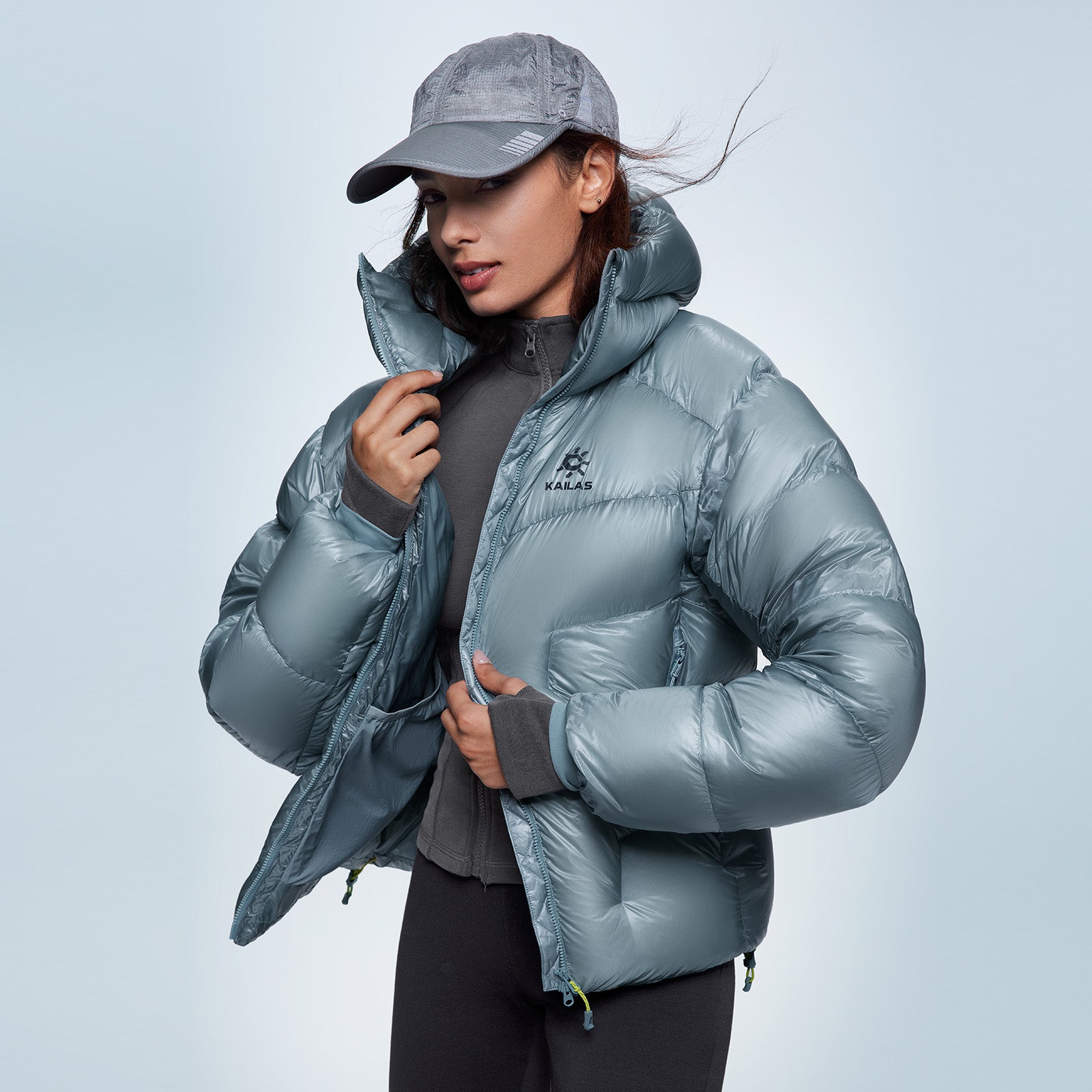 New Kailas 5000GT Alpine 1000FP Hooded Down Jacket Unisex - Image 6